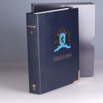 SK lege band met hoes met opdruk Nederland 4 blauw