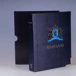 SK lege band met hoes met opdruk Nederland 7 blauw