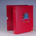 SK lege band met hoes met opdruk Nederland V4 voor velletjes rood