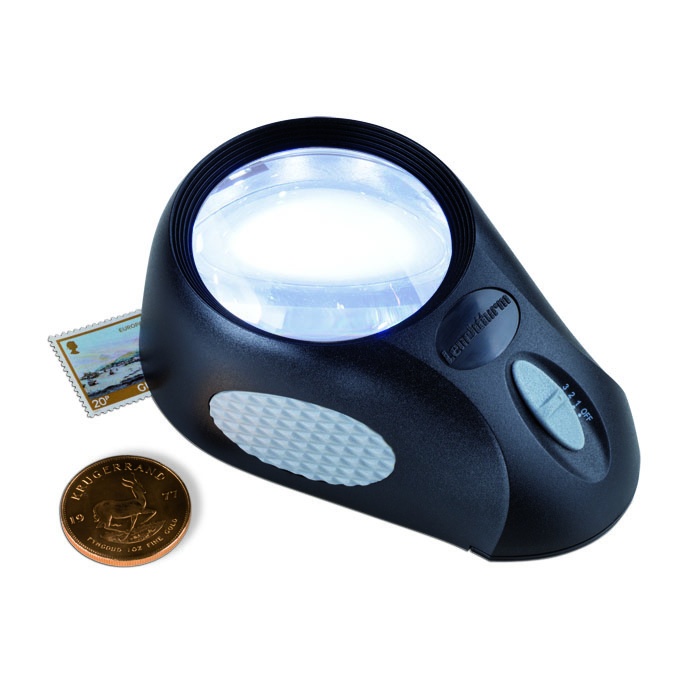 Staande loep BULLAUGE (5 x vergroting) LED 345409