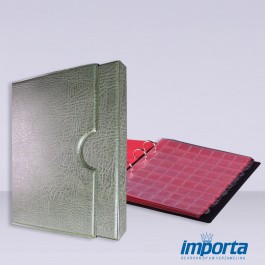 Muntenalbum Populair + cassette groen (incl assortiment 5 bladen) geen opdruk